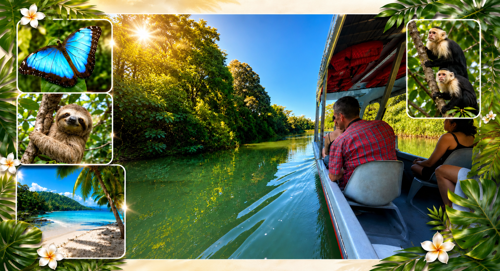 Karibik Expedition von Maratopia Tours mit Bootsfahrt, Cahuita-Nationalpark und tropischer Tierwelt