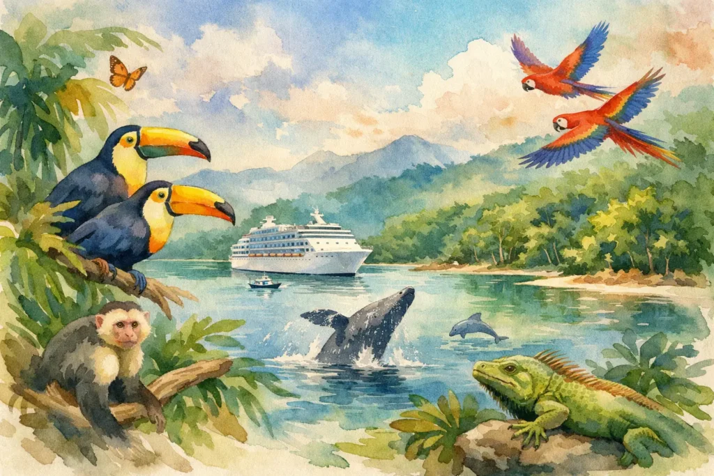 Costa Rica Cruise Wildlife Tour in LimÃ³n